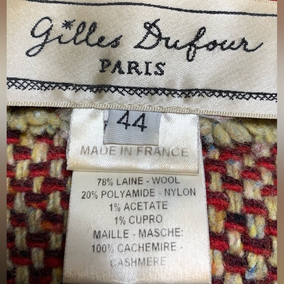 Gilles Dufour Paris, Wool Cashmere blend Cropped Tweed Jacket - Picture 6 of 10
